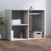 vidaXL Mueble vestidor madera ingeniería roble artesanal 80x40x65 cm en color Roble artisan/Madera antigua/Gris hormigón y más | almacenamiento funcional diseño moderno para baño dormitorio sala - details 4