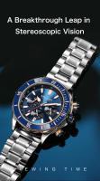 Reloj De Pulsera Deportivo Para Hombre MEGIR Lujo Negocios Caso Grande Luminoso Cronógrafo Resistente Al Agua Con Fecha - details 1