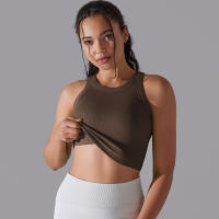 Sujetador Deportivo De 2 Niveles Para Mujer Sexy Yoga Alta Soporte Impacto Deporte Ropa Interior Correr Secado Rápido Top Deporte Gimnasio Con Almohadillas - details 31