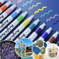 Rotuladores De Pintura Acrílica Secado Rápido Para Arte Dibujo En Lienzo Madera Vidrio Diseño Ergonómico Para Adultos Y Estudiantes Regalo Ideal - details 0