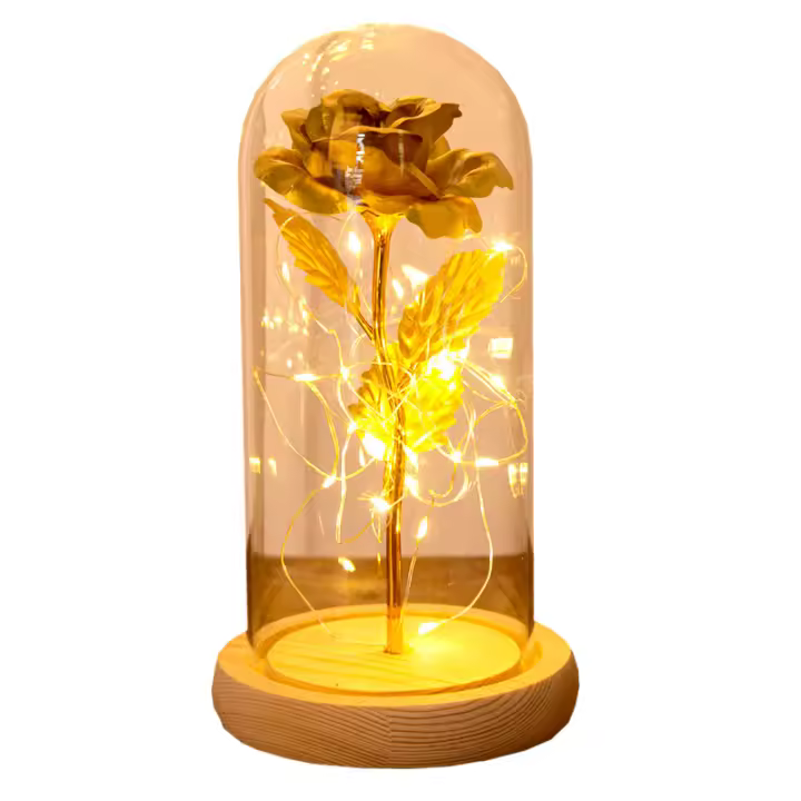 La rosa eterna con luz LED es un regalo original para mujer en ocasiones especiales como el Día de la Madre o cumpleaños - 1