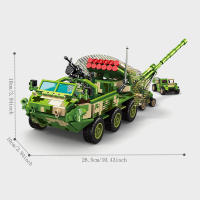 SEMBO Kit De Construcción De Bloques Para Vehículos Multifuncionales Serie Militar Juguete De Construcción Para Niños Regalo De Navidad - details 4