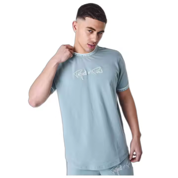 Camiseta de Manga Corta Project X Paris  para hombre en color azul - 1