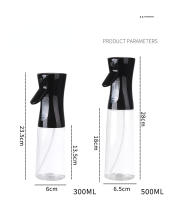 Botella de Agua transparente para Cocina, pulverizador de Agua para barbacoa, Fitness, 200/300/500ML, Negro/Blanco - details 2