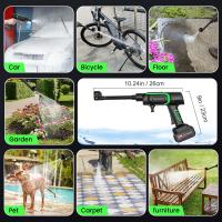 Limpiador de alta presión inalámbrico, pistola de agua pulverizada, máquina de limpieza de coche, 50bar pistola de agua pulverizada, para batería Makita de 21V, 2 Baterías 1 Cargador - details 5