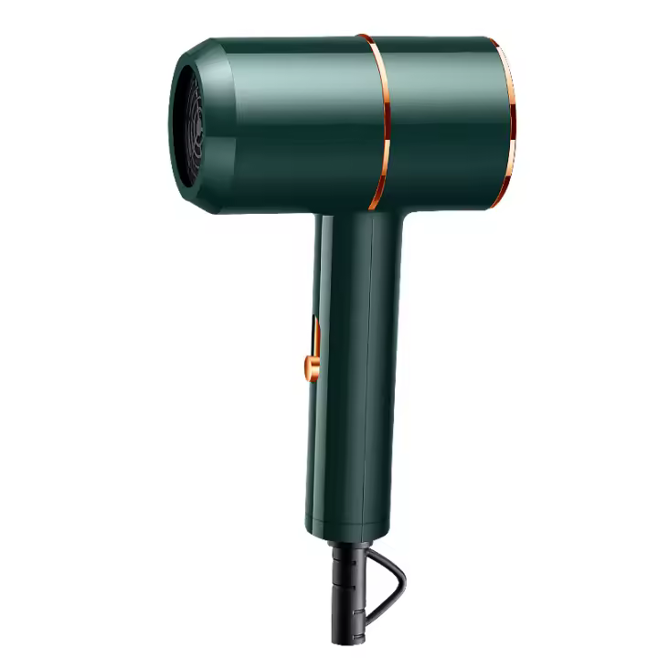 2024-Secador de pelo de viaje plegable Pequeño 2000 W, secador de pelo ligero Ion with 2 Boquillas de Peinado Y 1 difusor - 1
