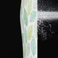 Cortina de Ducha,Impermeable y Resistente al Moho Cortinas de Baño de Hojas Verdes, Cortina Ducha Verde 180 x 200cm - details 3