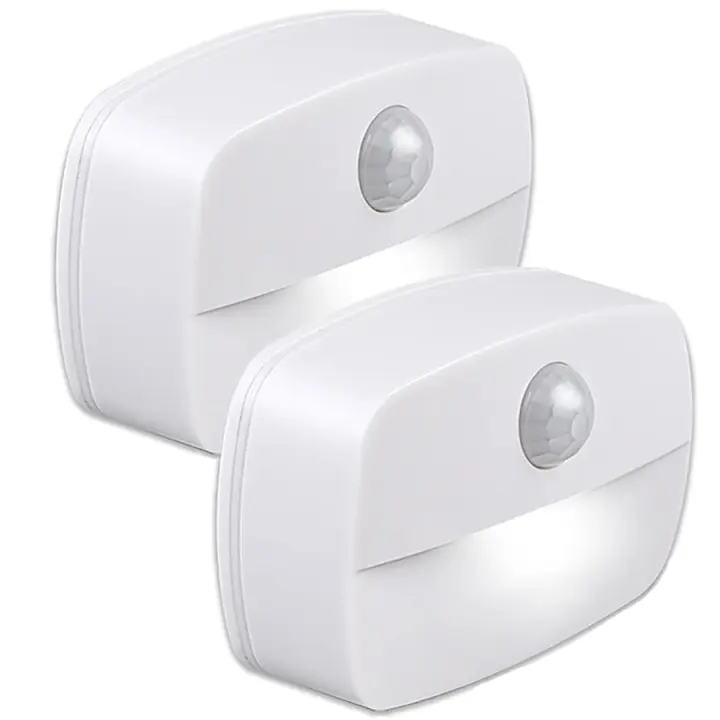 Luz Nocturna LED Con Sensor De Movimiento Para Interior Pega En La Pared Iluminación Para Pasillo Escalera Baño Armario Dormitorio Batería Operada - 1