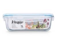 Set de 4 Recipientes Herméticos de Vidrio Borosilicato - Fiambreras Rectangulares 370cc a 1500cc , Recipientes de Cristal para Alimentos, Tapers Cristal Herméticos 1l - Con Tapa - Sin BPA - Aptos para Lavavajillas, Congelador y Microondas - details 3