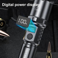 Linterna Táctica LED Portátil De Alta Potencia 30W Con Recarga Tipo-C Y Batería 18650 Zoom Telescópico Impermeable Para Expediciones Y Deportes Nocturnos - details 6