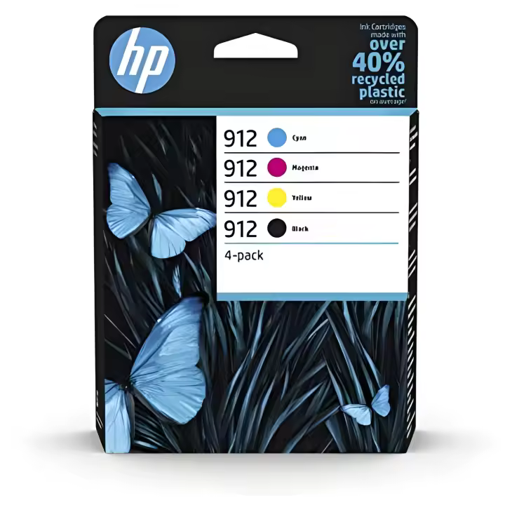 Hp officejet pro 8000 series, pack 4 cartuchos 912 cmyk - 1