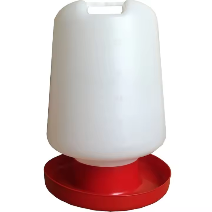 Bebedero de plástico para aves de corral, gallinas y otros pájaros con asa 13 litros - 1