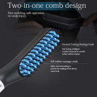 Peine Multifuncional Para Barba Y Cabello Hombre Ajustable a 200°C Cepillo De Pelo Eléctrico Estilo Herramienta De Cuidado Del Cabello - details 1