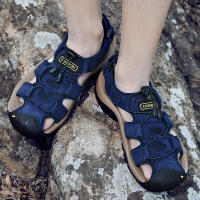 Sandalias De Verano Para Hombre En Cuero Genuino Zapatos Casuales Para Exterior Sandalias De Cuero Para Playa Zapatos Romanos Talla Grande 38-48 - details 16