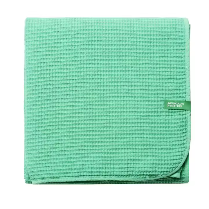 TOALLA DE PLAYA 90X160CM 450GSM TERRY 100%ALGODON VERDE CASA BENETTON - 1