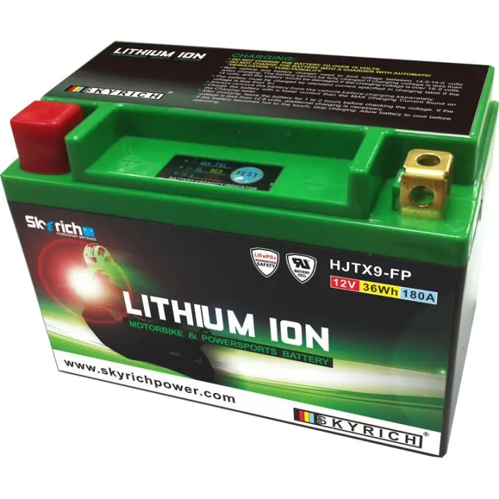Bateria de litio Skyrich HJTX9-FP equivale YTX9-BS (Con indicador de carga) - 1