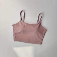 Sudadera Deportiva Transpirable Para Mujer Top De Fitness Push up Con Almohadillas Fijas Ropa De Yoga Vestido De Correr Material Nylon Spandex - details 6
