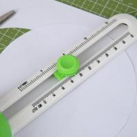 Cortador De Circulo Redondo 1PC Herramienta De Corte Para Patchwork Y Scrapbooking Con Regla De Compás Para Cartas Y Papel - details 3