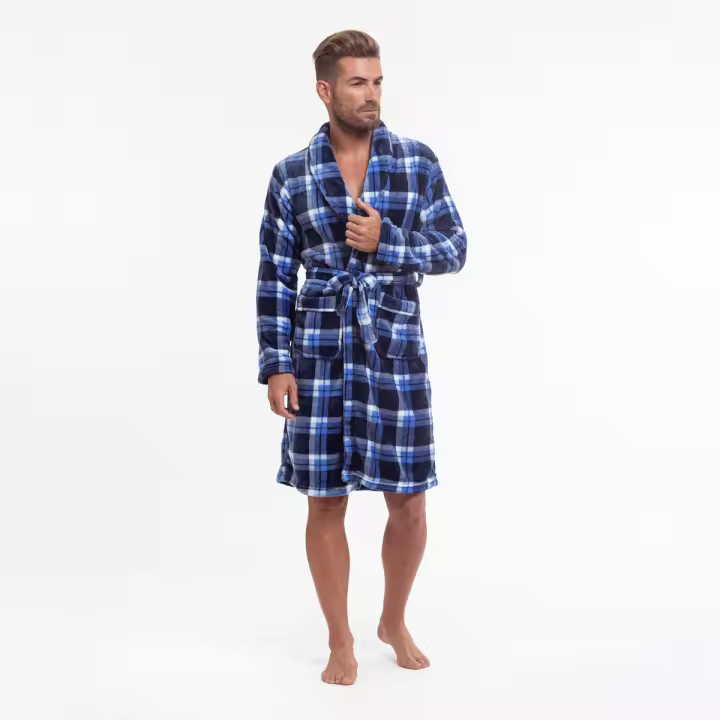 Bata Kimono de Coralina para Hombre - Cálido y Confortable - 1