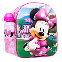 Mochila 3D Minnie Mouse Disney 31cm, Mochila Escolar Infantil Para Niñas Material Preescolar de 2 a 4 años, color rosa - details 2