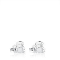 Pendientes de Oso de Plata de Ley 925, incrustaciones de Piedras preciosas Naturales, Diseño personalizado de - details 3