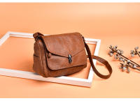 Bolso bandolera de piel de nueva calidad, bolso de hombro de gran capacidad con bolsillo de tres capas, bolso bandolera informal para mujer - details 5