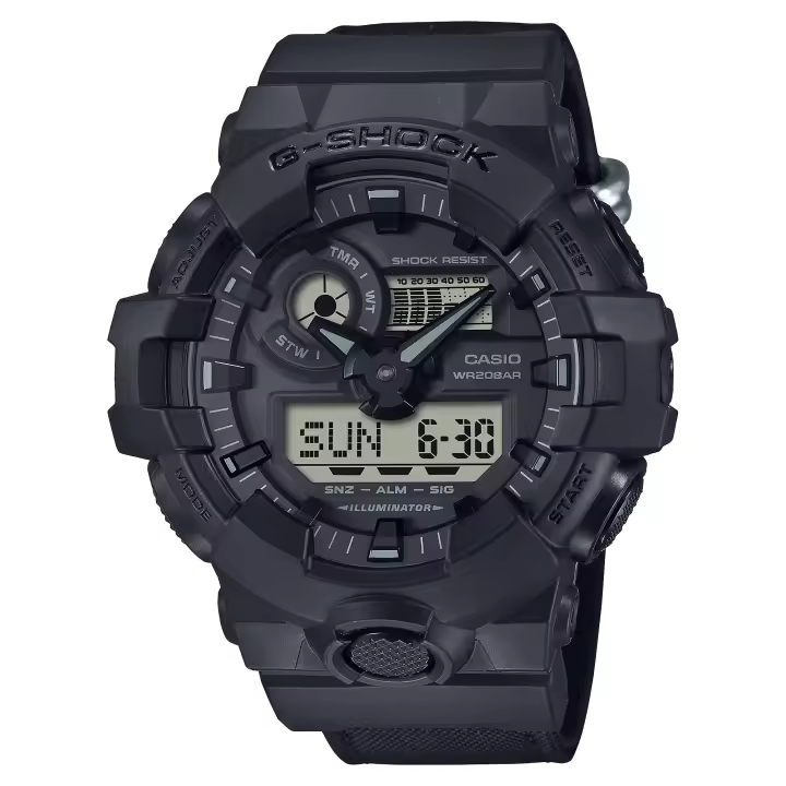 Casio Reloj Hombre Analogico/digital Cuarzo con Correa de Resina GA-700BCE-1AER - 1