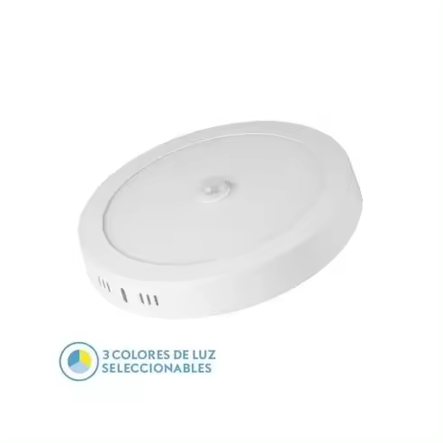 FABRILAMP Downlight LED Superficie Jade 18w Blanco 1620lm Redondo con Sensor - Iluminación Elegante y Funcional - 1