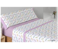 Juego de sábanas de Verano Estampado. Ropa de Cama Juego de 3 Piezas, 50% Microfibra. 50% algodon Modernas - details 4