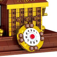 Bloques De Construcción Retro Teléfono 410PCS Juguete Creativo Para Decoración De Escritorio Regalo Para Niños DIY - details 3