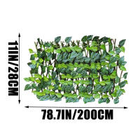 Valla De Privacidad Expansible De Iva Artificial Jardín Decorativo Falso Trellis Para Balcones Patios Decoraciones Exteriores - details 15