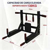ALLINLIFE Barra dominadas pared dips Entrenamiento múltiple Máquina de dominadas Barra de dominadas multifuncional pull up Carga máx.130 kg - details 3
