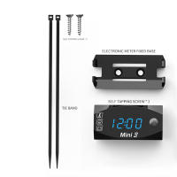 Medidor De Voltaje Digital Para Motocicleta 6V-30V 3 En 1 Reloj Y Termómetro Tester De Batería Medidor De Tiempo - details 14