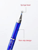 Juego De Recarga De Rotuladores Gel Borrables 0.5 Mm Punto Fino Azul/Café Kawaii Para Escritura Suministros De Oficina Y Escuela - details 1