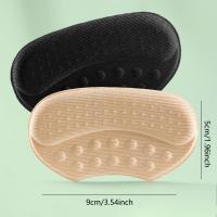 2pcs Almohadillas De Suela Para Talón Alivio Del Dolor Antiwear Protección Del Pie Adhesivo Inserto De Zapato De Esponja Poliéster - details 2