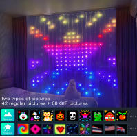 Luces De Navidad Fairy Colorida LED Cadena Bluetooth RGBIC Adresable Para Cortina Guirnalda Decoración De Pared Fiesta Boda - details 5