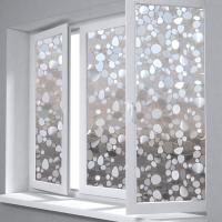 KingnetStore - Vinilo Película Lámina Cristal para Ventanas Privacidad y Protección de Rayo UV Vinilos para Cristales Vidrio Opaco, Estático Anti UV, Autoadhesivo Decorativo para Puertas Cristal Baño Cocina Oficina, Electrostático Reutilizable Guijarro - details 0