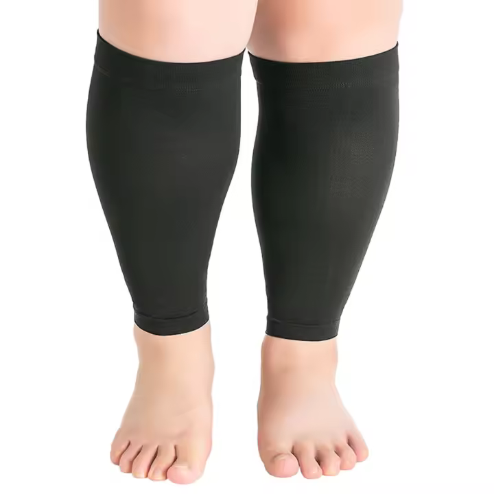 Calcetines De Protección Para La Pata Para Mujer Compresión Para Lesiones En La Pata Y Varices Medio Tobillo Deporte Fútbol Terry Nylon - 1