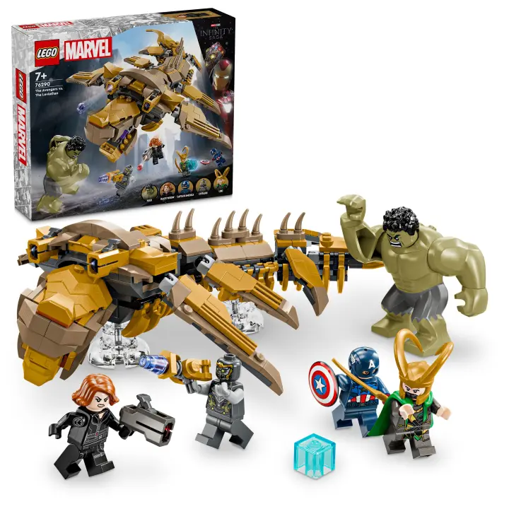 LEGO 76290 Marvel Vengadores vs. Leviatán Juego con minifiguras de Hulk y más superhéroes - 1
