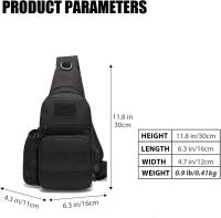 Mochila De Hombro Para Motocicleta Y Deportes Al Aire Libre Molle Cruzada Para Caza Pesca Senderismo Viajes Y Camping - details 2