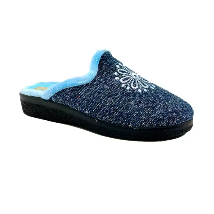ZAPATILLA CASA DE MUJER ESTRELLA ROAL CUÑA 3 CM. - 1