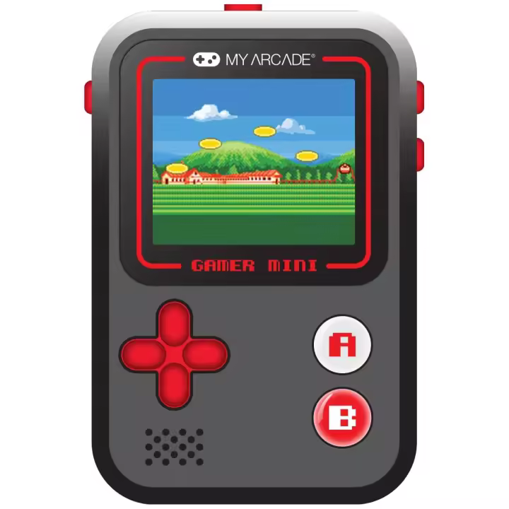 Gamer Mini Classic 160 En 1 Noir Gris Rouge - 1