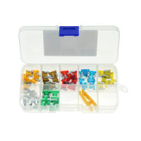 50pcs De Fusibles De Hoja Micro Para Coche Y Camión 5A 7.5A 10A 15A 20A 25A 30A En Caja De Plástico Con Clip Assortment - details 0