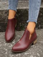 SP Botas Chelsea nuevo Botas de Mujer Botas Gruestas Tacón Bajo Botas de cuero botines retro Primavera y botas individuales Botas Cortas Mujer, - details 21