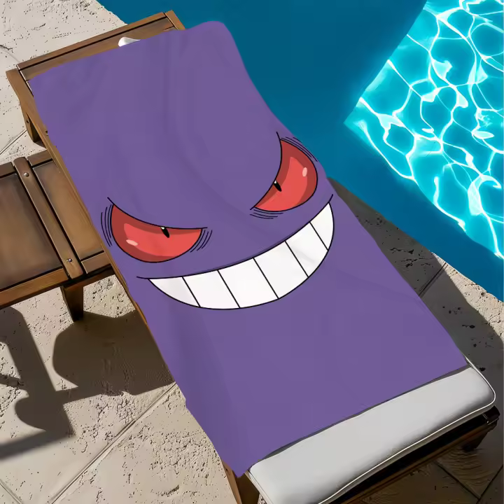 Toalla De P-Pokémon-N Cartoon Quick Dry Suave Para Playa Piscina Viajes Gimnasio Baño Camping De Poliéster 100% Disponible En Varios Tamaños - 1