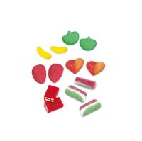 FINI PARTY MIX 1KG, MEZCLADOS DE - Corazón de Melocotón.  - Ladrillos pica rellenos.  - Manzanas.  - Fresas batidas.  - Tajadas de sandía.  - Platanos. APROX 143U L  MEZCLA PERFECTA SABOR TOP ORIGINAL FINI - details 1