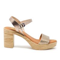 Sandalias plataforma mujer TINA KIZ 2440 SANDALIA LAMINADA FUMO/CAVA 32278 24V - details 2