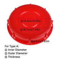 Tapa De Botella IBC Roja Para Almacenamiento De Líquidos Adaptador De Cubierta De Plástico Para Tanque IBC Conexión De Jardín - details 0