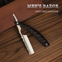 Cuchilla De Afeitar Para Hombre Con Mango De Madera Acero Inoxidable Herramienta De Peluquería Para Rostro Uso Individual - details 0