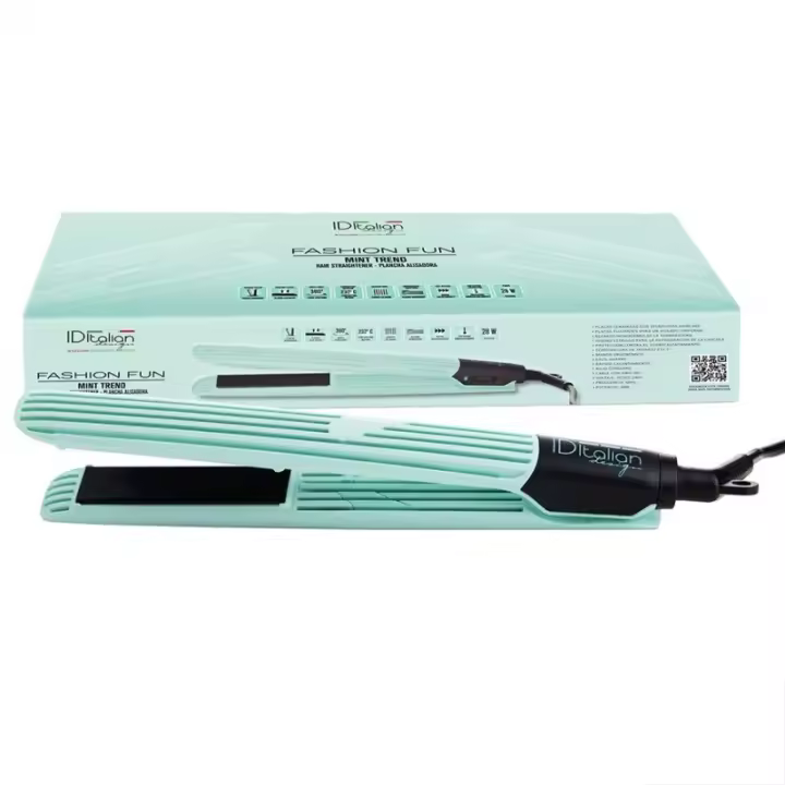 Italian Design - Plancha de Pelo Fashion Fun Mind Trend - Placas Flotantes con Tecnología HairCare - Cerámica - Alisado Uniforme - 210ºC - Protección Sobrecalentamiento - Mango Ergonómico - Cable Giro 360º - AC 220-240V / 50Hz / 28W - 1